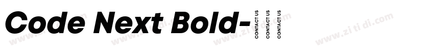 Code Next Bold字体转换
